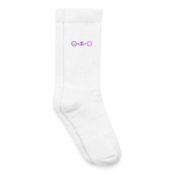 Idée cadeau pour un vélo de route avec vélo de route - Chaussettes de tennis bio enfant - blanc - Droite