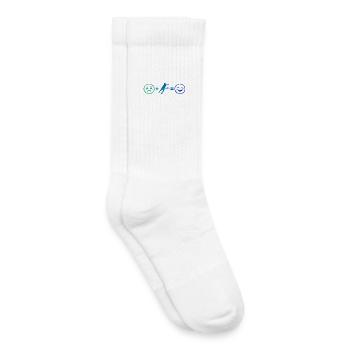 Idée d’entraîneur de pickleball pour les fans de pickleball - Chaussettes de tennis bio enfant - blanc - Droite