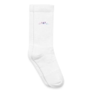 Cheerpom pom girls Mom Cheerleading - Chaussettes de tennis bio enfant - blanc - Droite