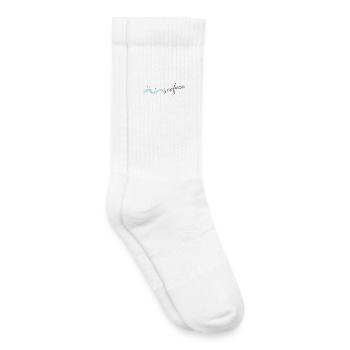 T-shirt inspiré de l’océan sous la surface - Chaussettes de tennis bio enfant - blanc - Droite