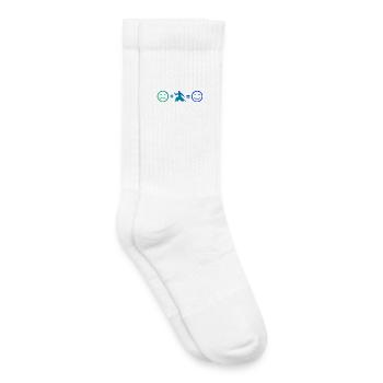 Idée cadeau d’autodéfense pour l’examen d’Aïkido - Chaussettes de tennis bio enfant - blanc - Droite
