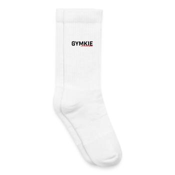 Gymkie Fitness Junkie Gym Sport Shirt - Chaussettes de tennis bio enfant - blanc - Droite