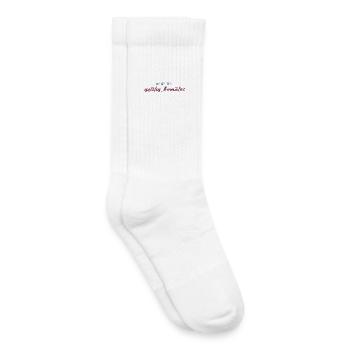 Heute mal geistig komatös - Kinder Tennissocken - Weiß - Rechts