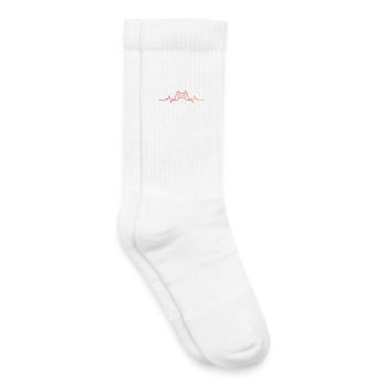 Gamer Sunset Heartbeat Gaming - Kids Tennis Socks - white - Right