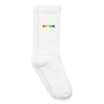 NORMAL - Chaussettes de tennis bio enfant - blanc - Droite
