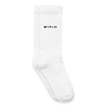 Herzfrequenz Cardio Widder Zwillinge - Kinder Tennissocken - Weiß - Rechts