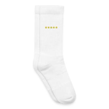 Chase Stars/Niveau recherché - Chaussettes de tennis bio enfant - blanc - Droite