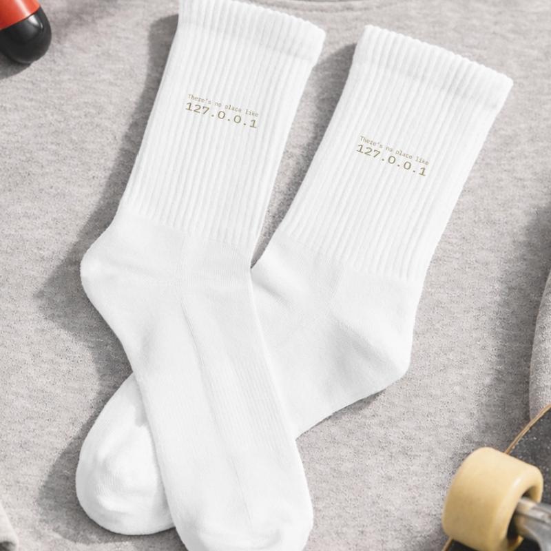 Programmierer Nerd IT Kein Ort wie Localhost Kinder Tennissocken