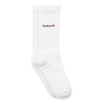 Schulkind - Kinder Tennissocken - Weiß - Rechts