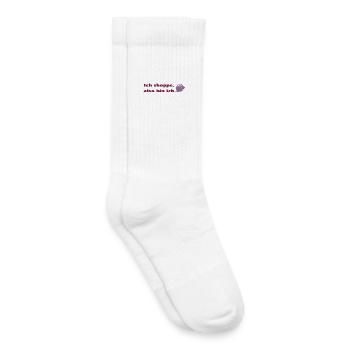 Ich shoppe also bin ich. - Kinder Tennissocken - Weiß - Rechts