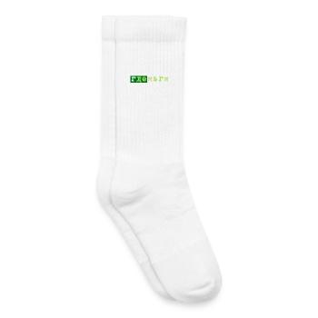 GDE dengi где деньги geld - Chaussettes de tennis bio enfant - blanc - Droite
