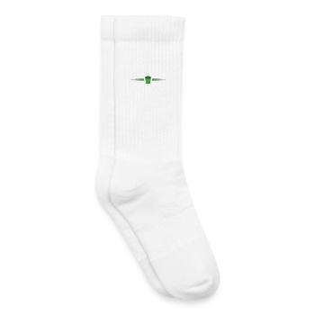 Garbage Can Icon Line - Kids Tennis Socks - white - Right