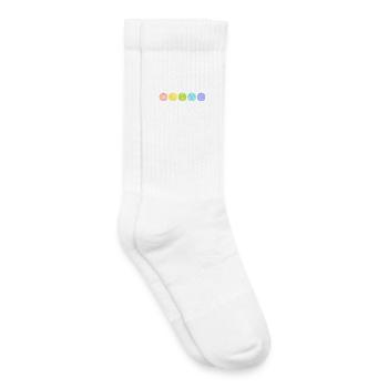 Cinq sens, organes sensoriels, médecine - Chaussettes de tennis bio enfant - blanc - Droite