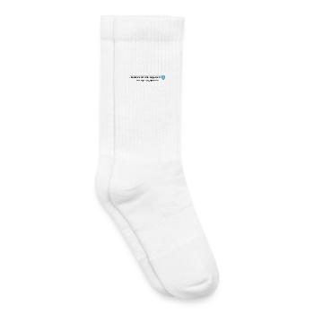Penser, c’est comme chercher sur Google – mais plus évident - Chaussettes de tennis bio enfant - blanc - Droite