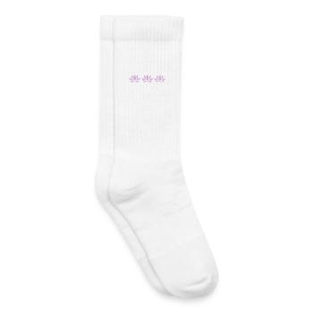 Lotus Flower Lotus Flower Pastel Violet Flower Flowers - Kids Tennis Socks - white - Right