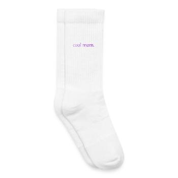 Maman Cool Maman disant - Chaussettes de tennis bio enfant - blanc - Droite