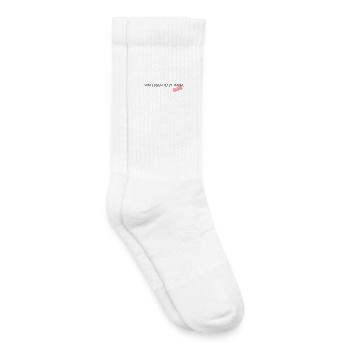 Satzzeichen Retten Leben Spruch - Kinder Tennissocken - Weiß - Rechts