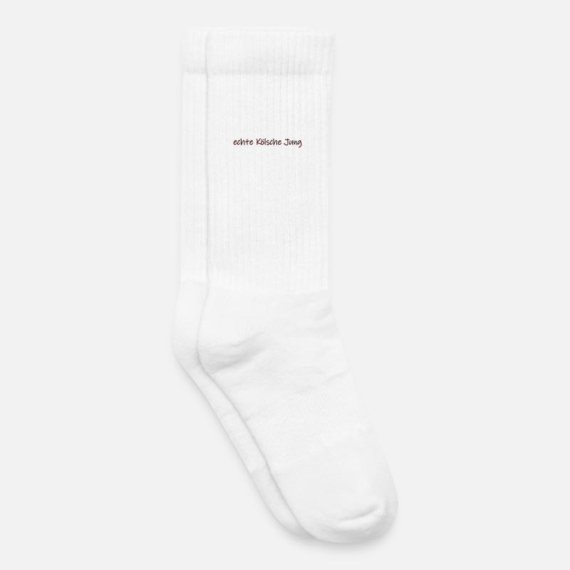 echte Kölsche Jung - Kinder Tennissocken - Weiß