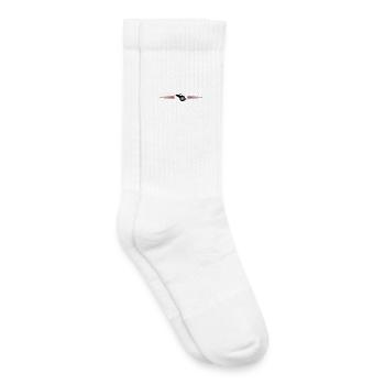 Ligne de sifflet - Chaussettes de tennis bio enfant - blanc - Droite