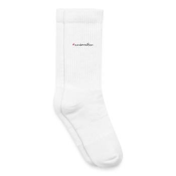 Édition spéciale Hashtag Slogan Shirt - Chaussettes de tennis bio enfant - blanc - Droite