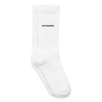 Enregistrement sur le terrain - Chaussettes de tennis bio enfant - blanc - Droite