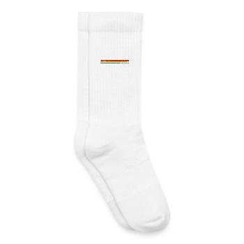Retro Sunset Stripes - Kids Tennis Socks - white - Right