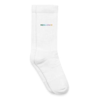 Resilienz Gradient Typo - Kinder Tennissocken - Weiß - Rechts