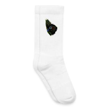 Men's Premium Longsleeve Shirt - Kids Tennis Socks - white - Right