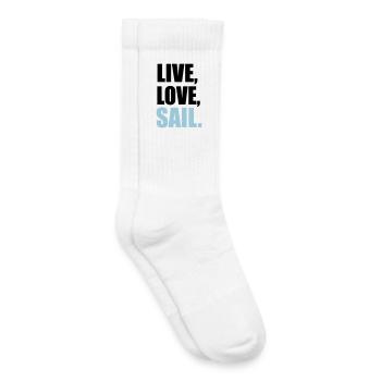 voile - Chaussettes de tennis bio enfant - blanc - Droite