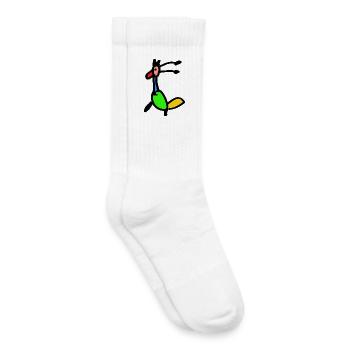bird of paradise - Kids Tennis Socks - white - Right