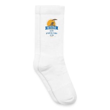 Lieblingsbeschäftigung Strand: Nichts - Kinder Tennissocken - Weiß - Rechts