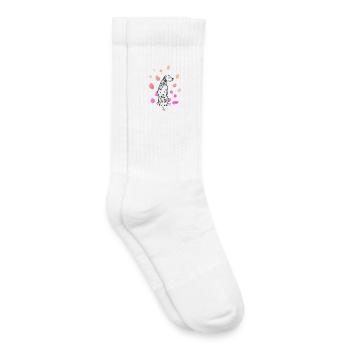 Dalmatian colorful 03 - Kids Tennis Socks - white - Right
