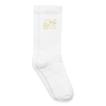 Formel-Graphen Kaleidoskop - Kinder Tennissocken - Weiß - Rechts