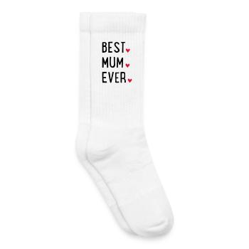 Best Mom - Kids Tennis Socks - white - Right
