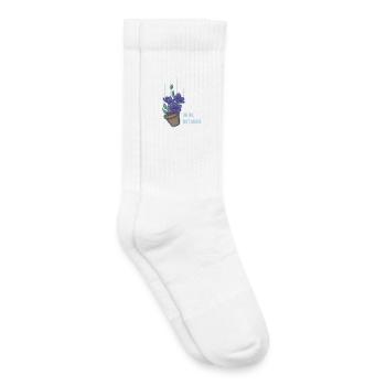 Thoughts of a falling bowl of petunias - Kids Tennis Socks - white - Right