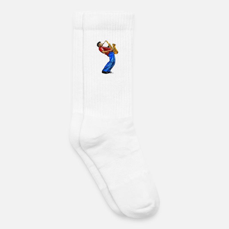 Saksofonist - Kids Tennis Socks - white