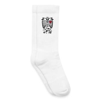 Röntgenstrahl-Kostüm Süßigkeiten Reisverschluss - Kinder Tennissocken - Weiß - Rechts