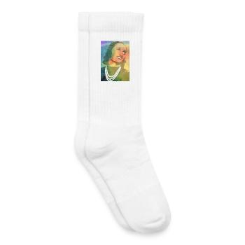 T-Shirt Irma Partisanenflagge Antifaschismus - Kinder Tennissocken - Weiß - Rechts