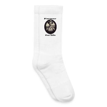 Agriculteur pour la vie - Chaussettes de tennis bio enfant - blanc - Droite