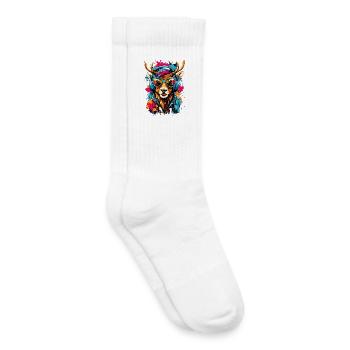 Coole Rentier - Kinder Tennissocken - Weiß - Rechts
