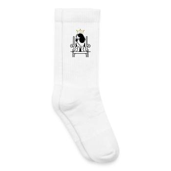 Kavalier König Charles Royal auf dem Thron - Kinder Tennissocken - Weiß - Rechts