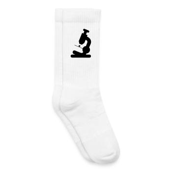 Microscope - Chaussettes de tennis bio enfant - blanc - Droite