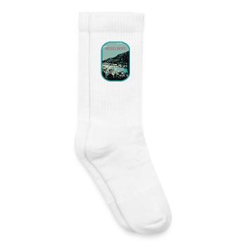 Heidelberg : Vue Envoûtante sur le Neckar - Chaussettes de tennis bio enfant - blanc - Droite
