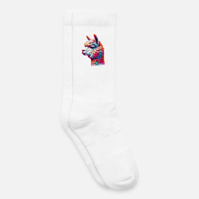 Alpaka - Kinder Tennissocken - Weiß