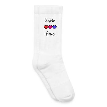 GREAT FRIEND - Kids Tennis Socks - white - Right