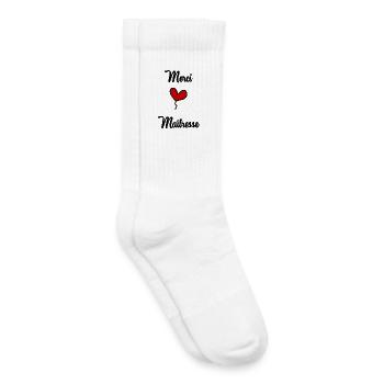VIELEN DANK. GELIEBTE - Kinder Tennissocken - Weiß - Rechts
