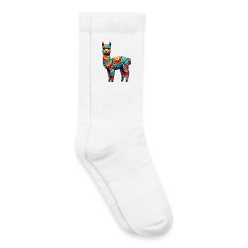 Alpaga - Chaussettes de tennis bio enfant - blanc - Droite
