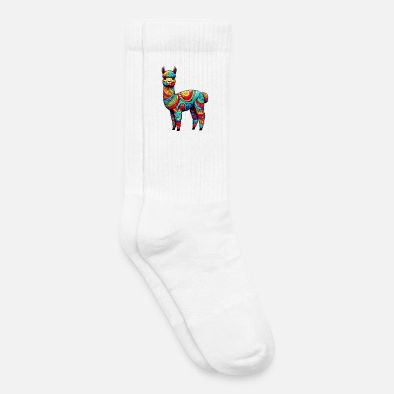 Alpaka - Kinder Tennissocken - Weiß