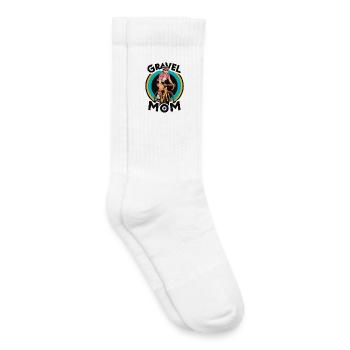 Gravel Mom Fahrrad Abenteuer Design - Kinder Tennissocken - Weiß - Rechts