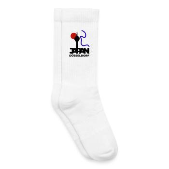 Le Japon se rend à Düsseldorf - Chaussettes de tennis bio enfant - blanc - Droite